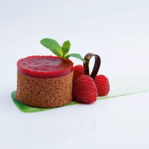 SCHOKOMOUSSE MIT HIMBEERFRUCHTMARK Dessert im Gläschen